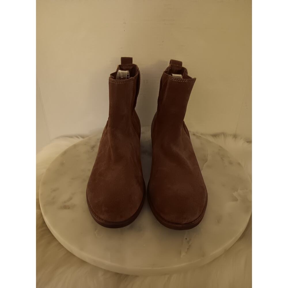 Steve Madden Naidy Womens Size 9 Brown Suede Pull On Ankle Boots
